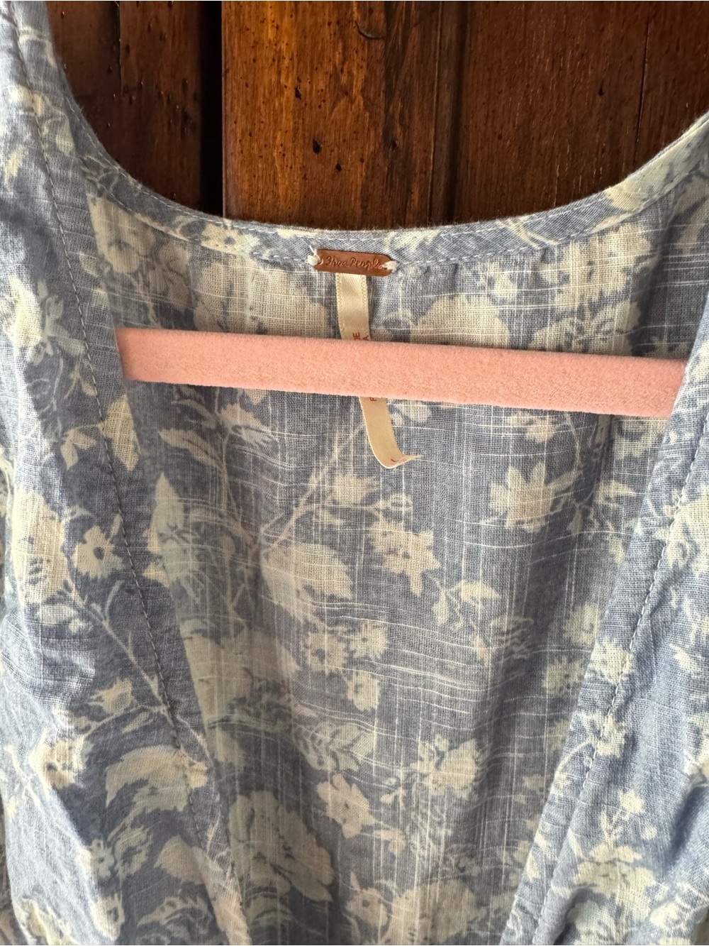Free People Pappiet Midi Dress in Bluebell Combo Size Large - Picture 11 of 12